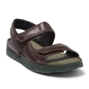 Pajar Amalfi Leather Open Toe, Strappy Sandal. SIZE:13;2 Colors: Black and Brown